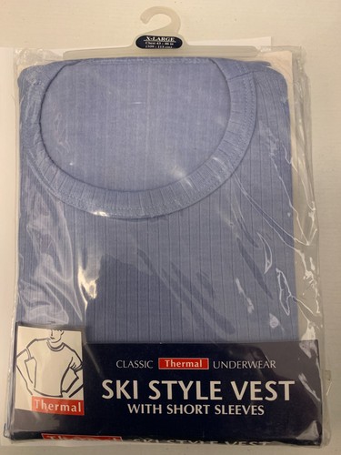 Blue ski style thermal vest - style,