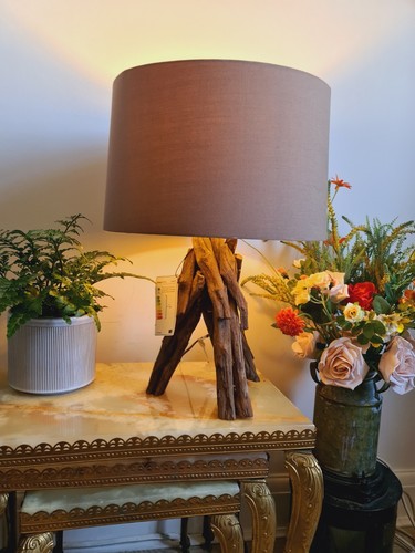 Rustic drift wood yable lamp - rustic,