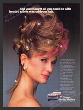 Clairol Heated Rollers 1980s Print Advertisement Ad 1988