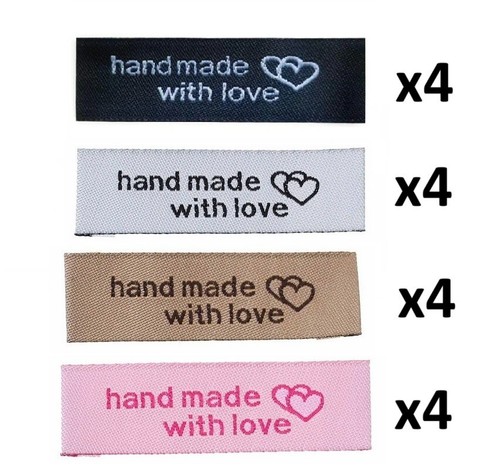 Fabric labels hand - 16, made