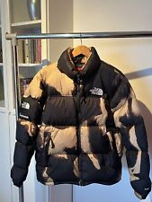 Supreme North Face Bleached Denim Nupste L ( Fits M too) used - Good Condition
