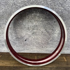 20in BMX Rim Set Red Alloy 36h