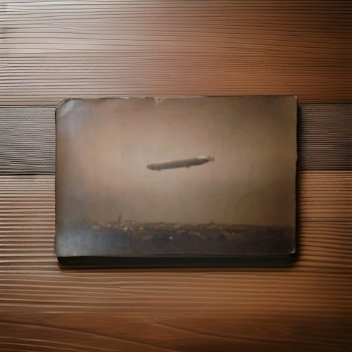 Vintage 1911 zeppelin airship - vintage,