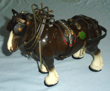 Vintage Retro Melba Ware Shire Horse Ornament Statue 29 cm Tall 32 cm Long