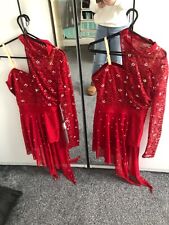 disco freestyle slower pairs dance costume size 3 wonens 4-6 FULLY STONED