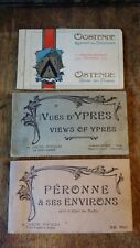 1917 3X WWI POSTCARD BOOKS