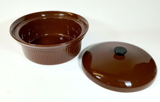 Vintage Casserole Dish Brown