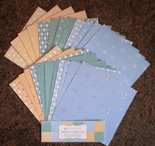 Frosty christmas paper - frosty,