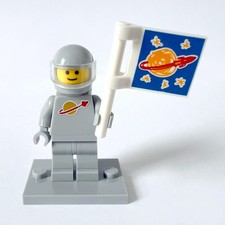 LEGO Space Classic Spaceman Minifigure Light Gray 71018-13 Rocket Boy NEW
