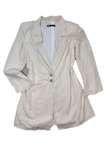 Zara linen blend - zara, blazer