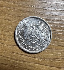 1/2 German Silver Mark - 1916