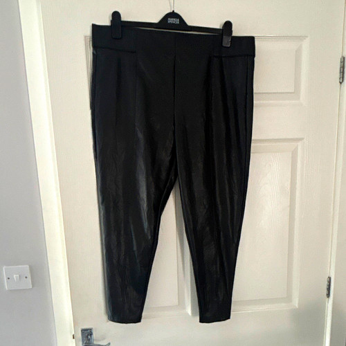 Black faux leather - m&s,