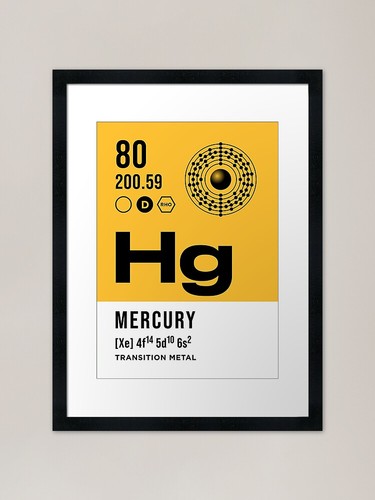 Mercury periodic table - 80,