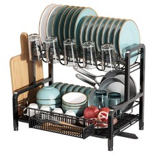 2 Tier Dish Rack, Stainless