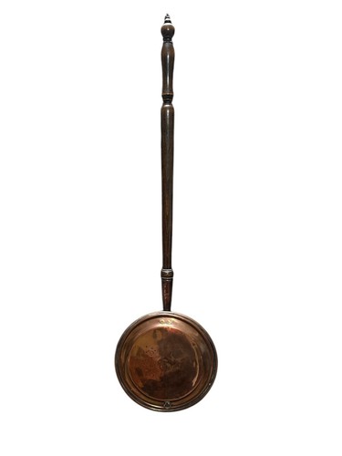 Antique wood copper warming - antique,
