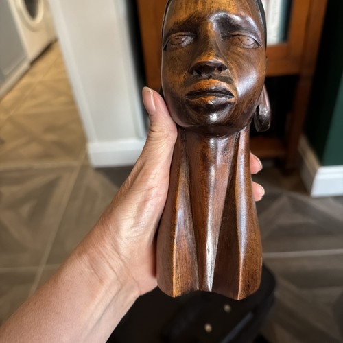 Vintage african wood carved - vintage,