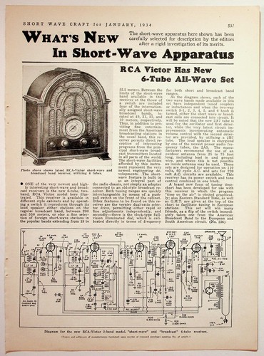 Rca victor 1934 magazine - victor,