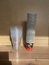 61 Cups 45 Disney Mickey Mouse Paper Cups 16 Plastic Pint Glasses Stickers Party