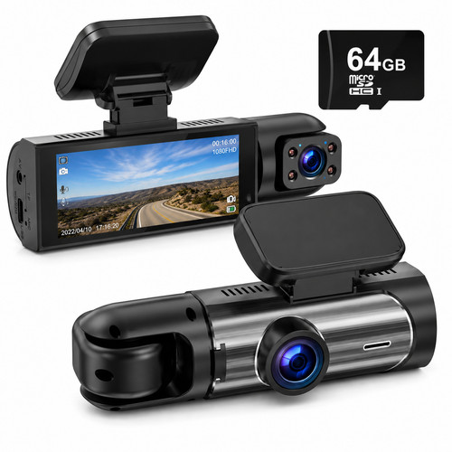 1080p dual dash cam front - 1080p, &