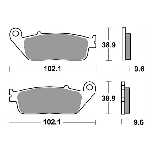 Racing brake pads sbs 700rs - brake,