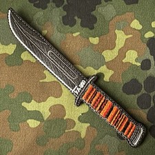 KA-BAR FIGHTING KNIFE Embroidered Patch Hook/Loop Back USMC KABAR MORALE ARMY