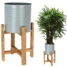 50cm Tall Green Metal Plant