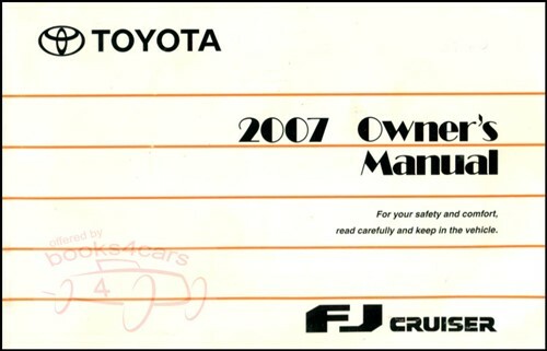 Cruiser 2007 toyota - fj,