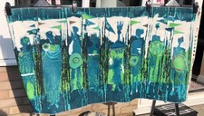 Tibor Reich Age of Kings Design 178A Fabric Panel 1964 Stratford upon Avon 