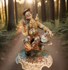 VINTAGE CAPODIMONTE FIGURE OF