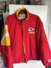 Vintage NFL Starter KC Chiefs Size XL 90’s Jacket Red & Yellow PLEASE READ