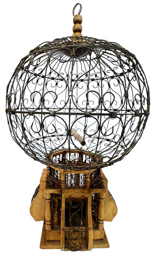 Large antique victorian bird - antique,