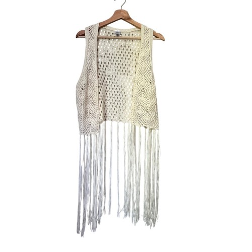 Geometric crochet sleeveless - geometric,