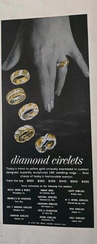 1962 diamond circlets - 1962,