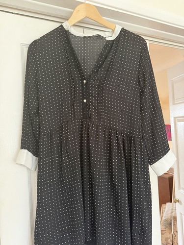 Zara black white polka - &, dot