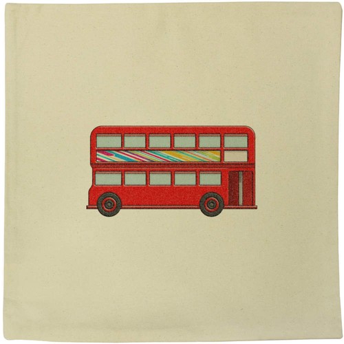 London bus canvas - 'london, cushion