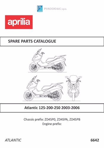 Aprilia parts manual book