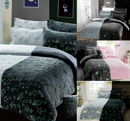 Glow the dark teddy - glow, fleece