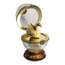 Vintage Crystal Cut Egg Shaped