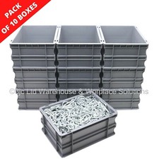10 x 15 Litre Strong Grey