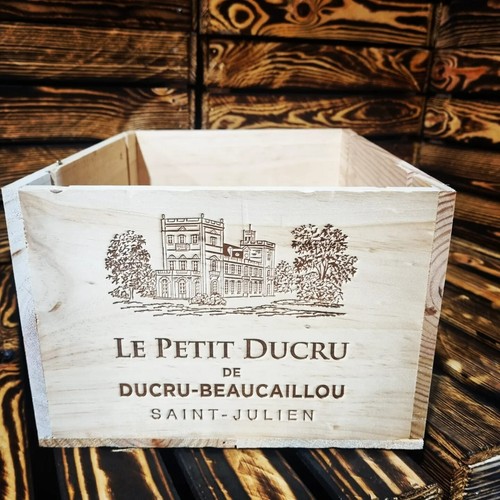 Wooden wine box - wooden, crate