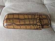 Cohiba Brown Leather 2 Cigar Case Holder Travel Case Humidor