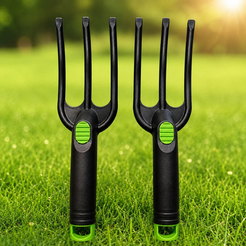 Garden hand forks plastic - 2x,
