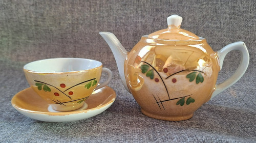 Vintage foreign orange gold - vintage,