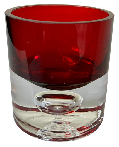 Red glass controlled - glass, bubble