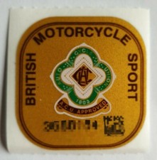 Genuine ACU Gold Sticker 2025. Replacement for Motorcycle Helmet. Track Approved