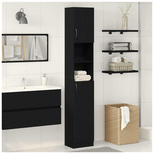 Bathroom cabinet black - bathroom,