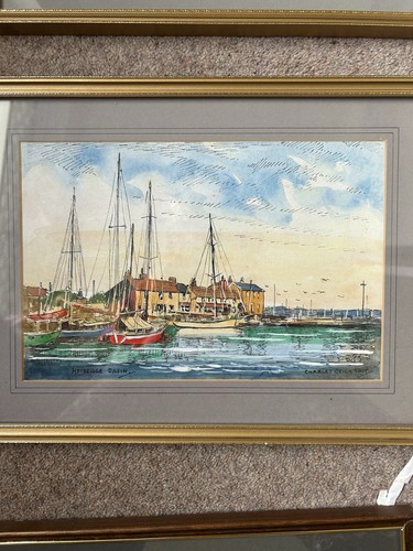 Vintage signed water - water, colour