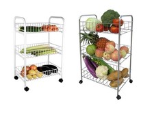 3 Tier Fruit Trolley Basket