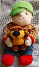 Zapf Creation - Vintage Plush Boy Doll with Teddy bear - My Lovely Baby (C7)