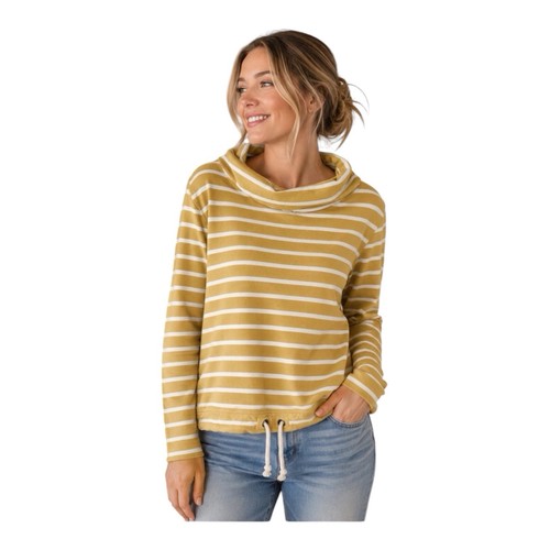 Mustard yellow white stripe - mustard,